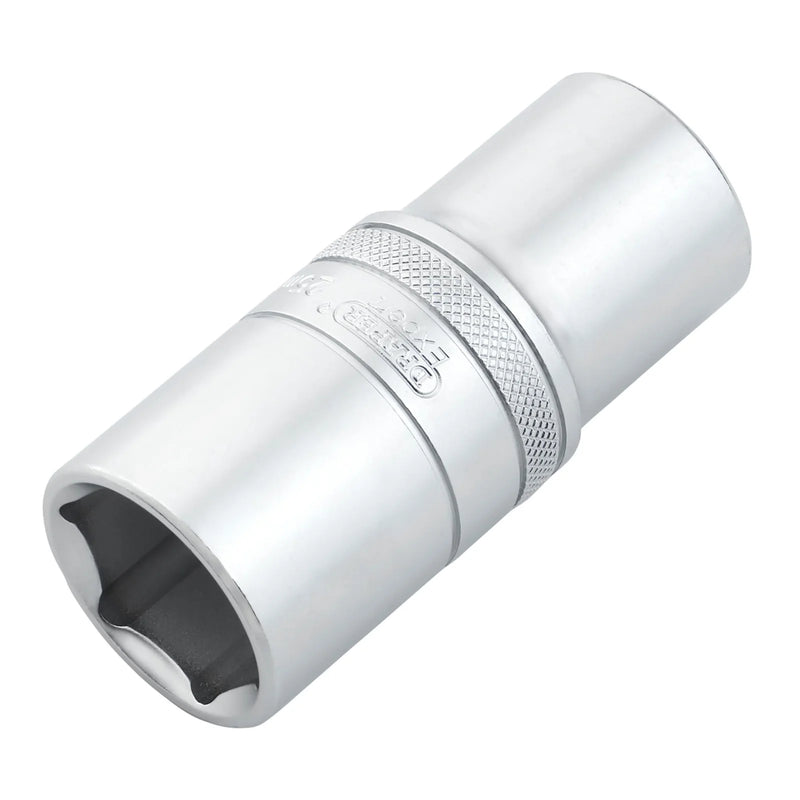 Draper Expert Metric Deep Socket, 1/2" Sq. Dr., Micro Satin Chrome