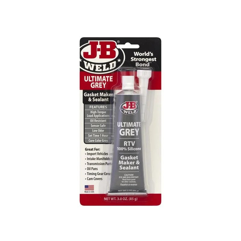 J-B Weld Silicone Gasket Maker & Sealant Grey 85g - 32327UK