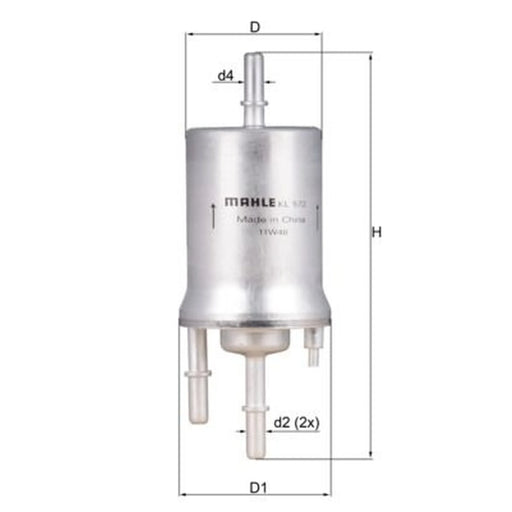 Mahle Fuel Filter Element KL 572