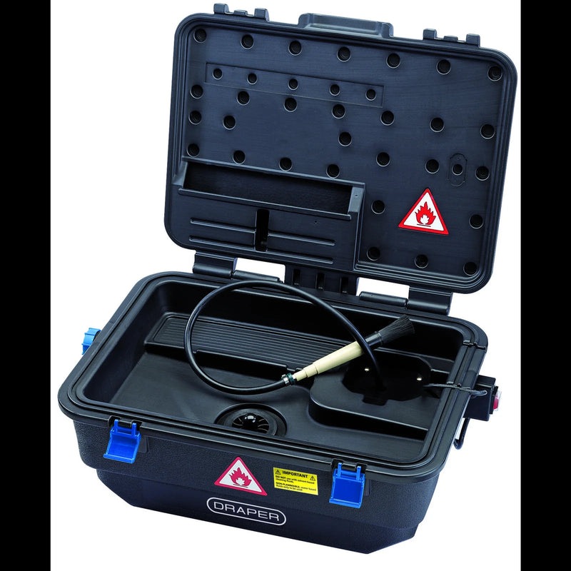 Draper Portable Parts Washer 9L 230V with Electric Pump
