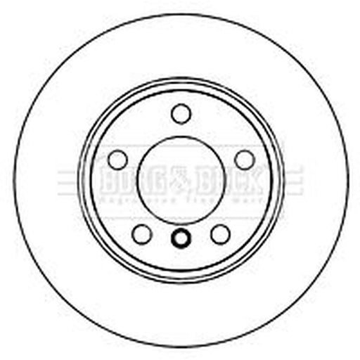 Borg & Beck 2 x Vented Front Brake Discs BBD5264