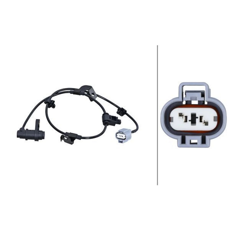 Hella ABS Wheel Speed Sensor Rear Right 6PU 230 048-911