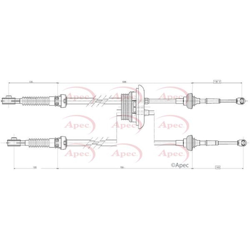 Apec Manual Transmission Cable Pull CAB7021