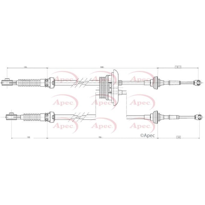 Apec Manual Transmission Cable Pull CAB7021