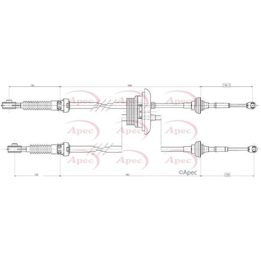 Apec Manual Transmission Cable Pull CAB7021