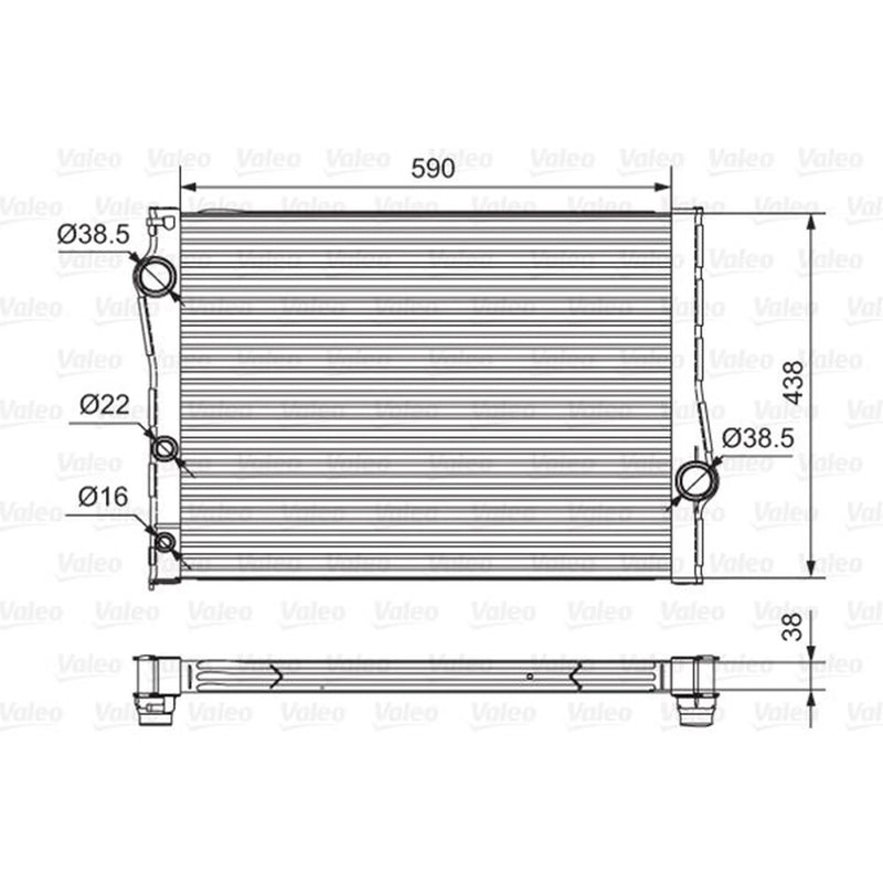 Valeo Engine Radiator 701549