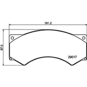 DON Front Brake Pad Set CVP003