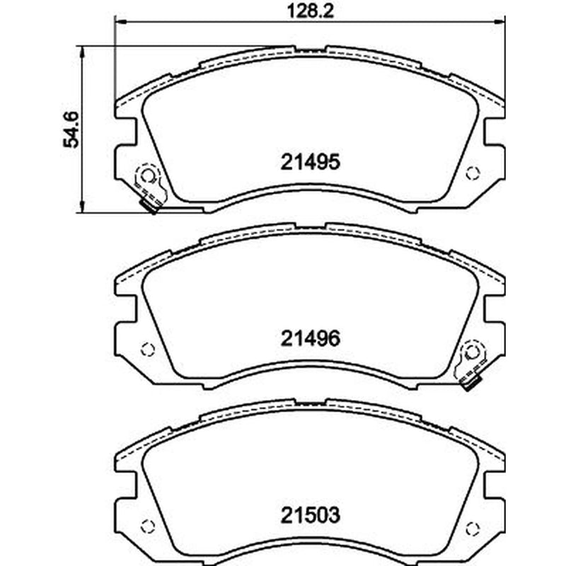 Mintex Front Brake Pad Set MDB1496