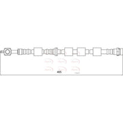 Apec Brake Hydraulic Hose Line Front Right HOS4144