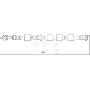 Apec Brake Hydraulic Hose Line Front Right HOS4144
