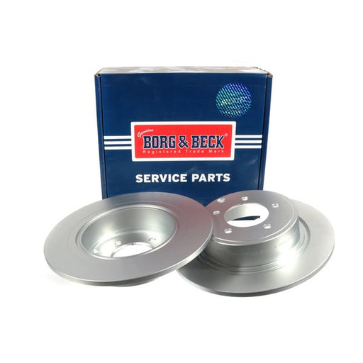 Borg & Beck 2 x Solid Rear Brake Discs BBD4820