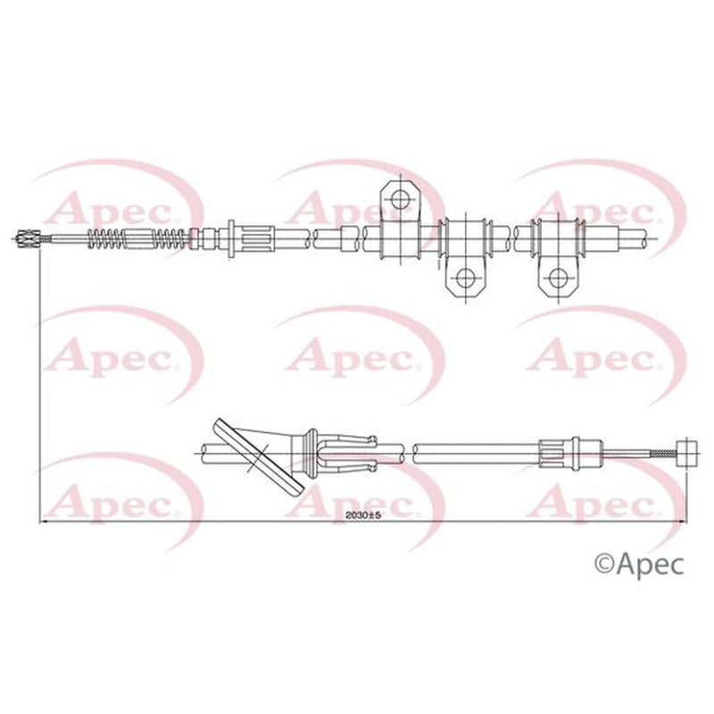 Apec Handbrake Cable Right Rear CAB1562