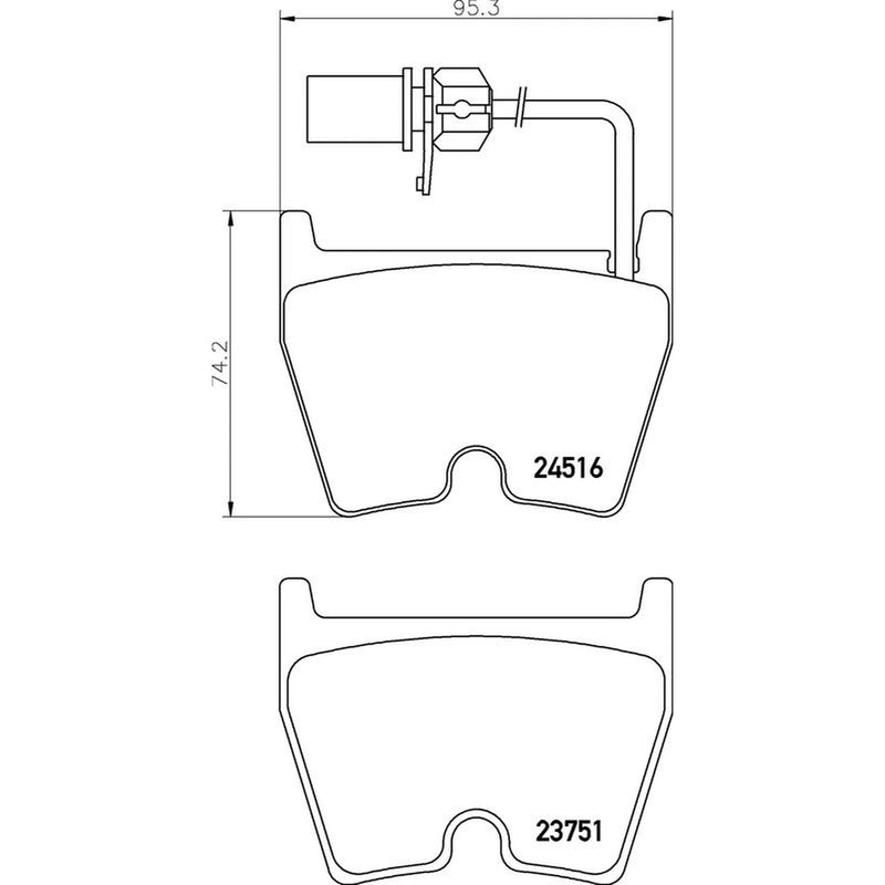 Brembo 8 x Front Brake Pad Set P85138