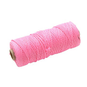Faithfull Hi-Vis Nylon Brick Line 100m (330ft) Pink - FAIBLHVP