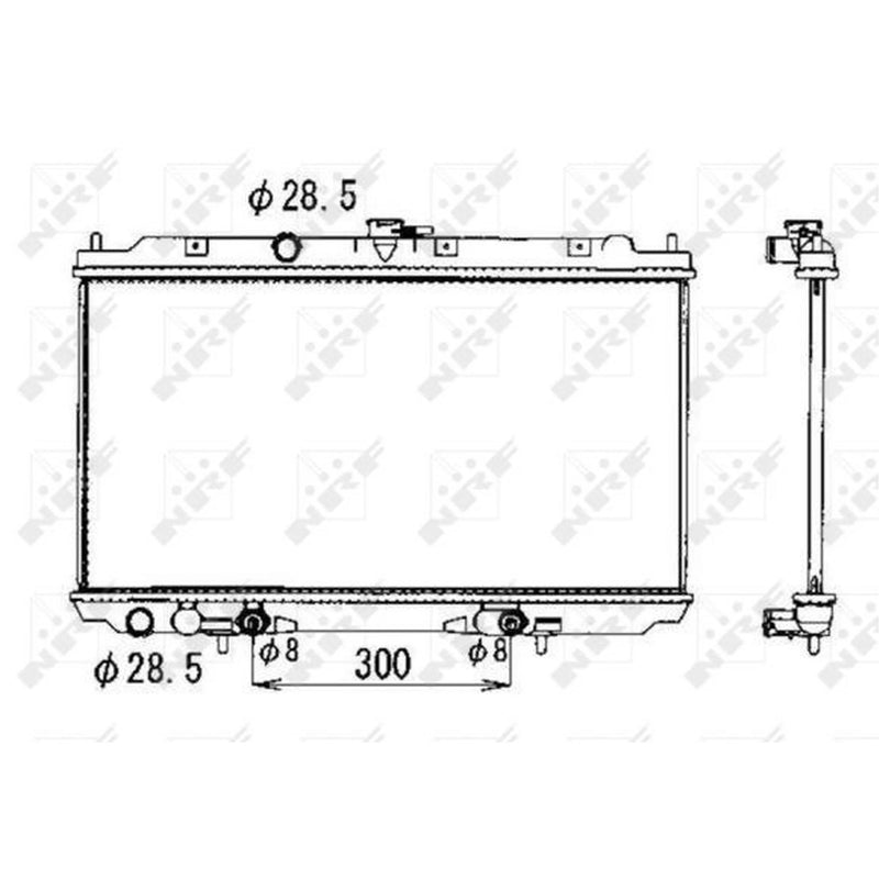 NRF Engine Radiator 53390