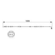 Bosch Brake Pad Wear Sensor Rear 1 987 473 507