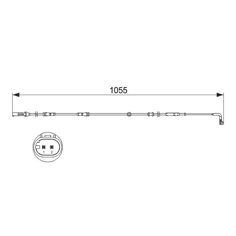 Bosch Brake Pad Wear Sensor Rear 1 987 473 507