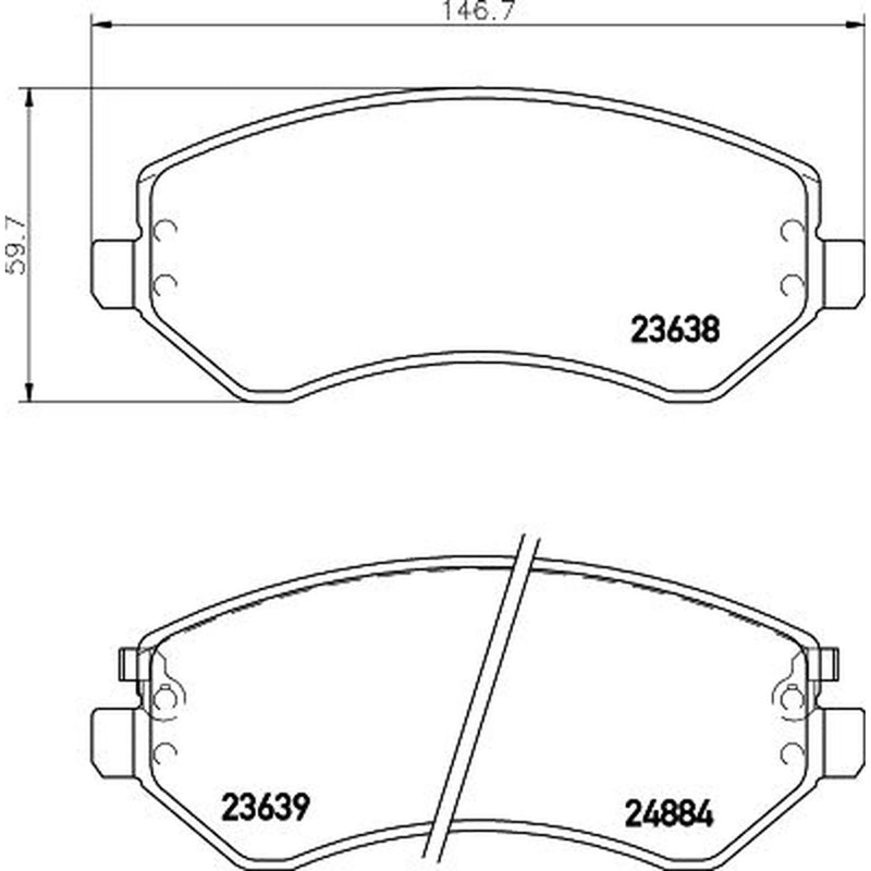 DON Front Brake Pad Set PCP1939