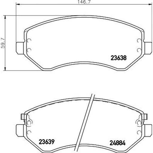 DON Front Brake Pad Set PCP1939