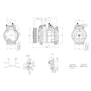 Hella Air Conditioning Compressor 8FK 366 200-951