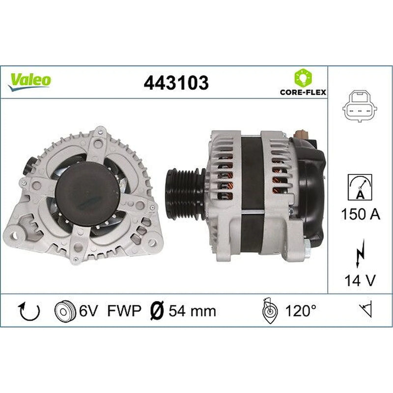 Valeo Car Alternator 12V 443103