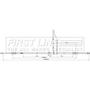 First Line Handbrake Cable Right Rear FKB3898