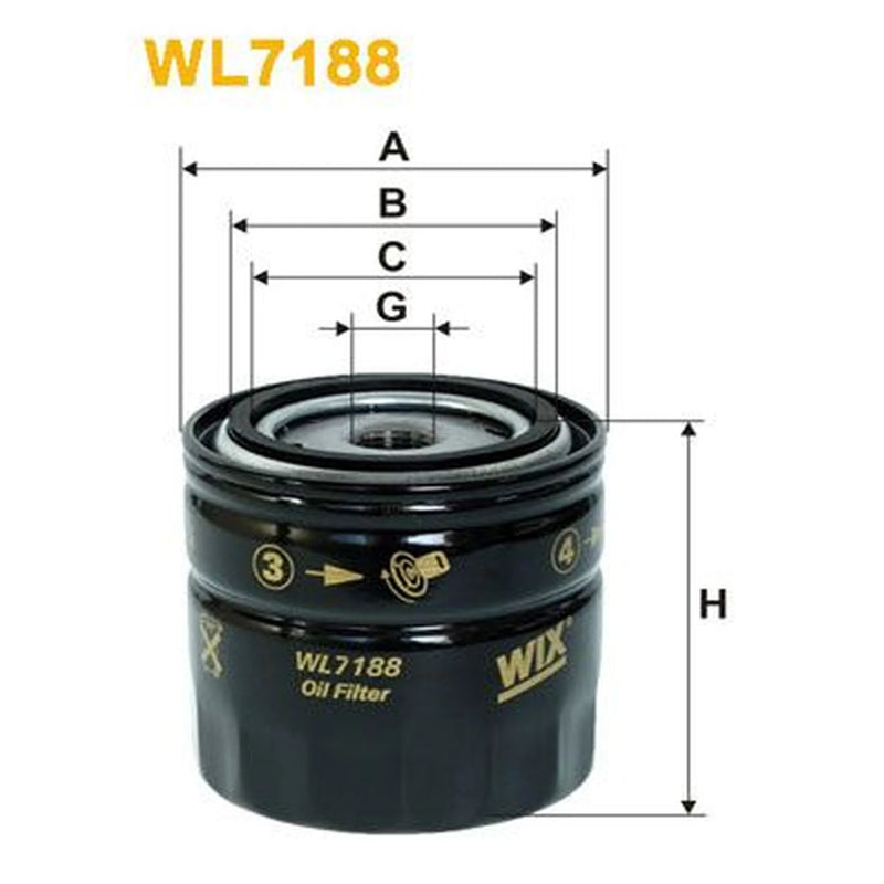 WIX Engine Oil Filter WL7188