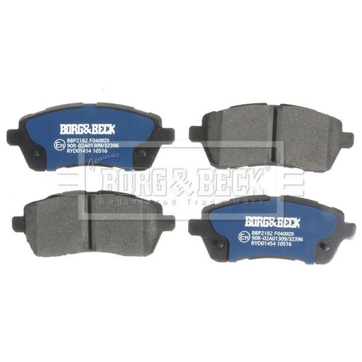 Borg & Beck 4 x Front Brake Pad Set BBP2182