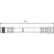 Apec Brake Hydraulic Hose Line Rear HOS3475