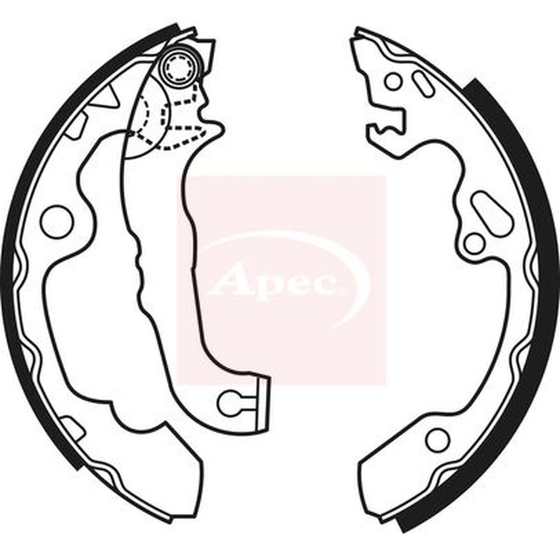 Apec Brake Shoe Set Axle Kit SHU584