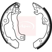 Apec Brake Shoe Set Axle Kit SHU584