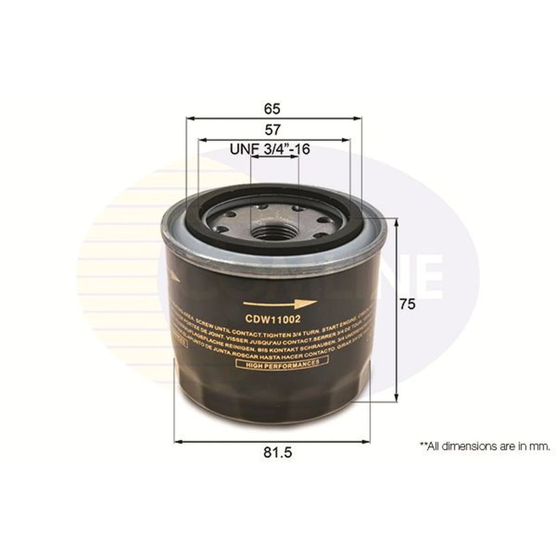 Comline Engine Oil Filter CDW11002