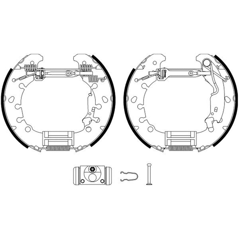 Mintex Brake Shoe Set Axle Kit MSP331