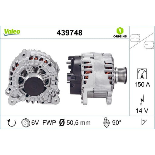 Valeo Car Alternator 12V 439748