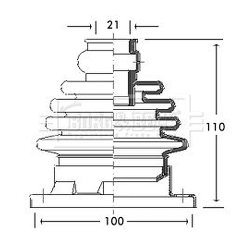Borg & Beck Drive Shaft Bellow Kit Front Left BCB2754
