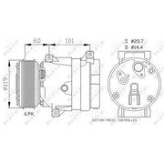 NRF Air Conditioning Compressor 32102