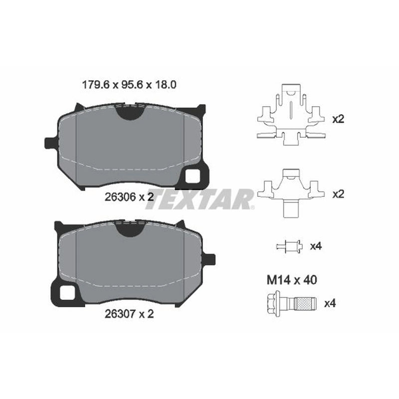 Textar Front Brake Pad Set 2630601