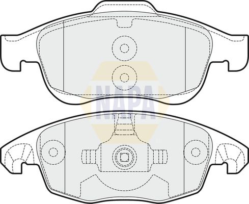 NAPA Front Brake Vented Discs & Pads fits CITROËN DS PEUGEOT