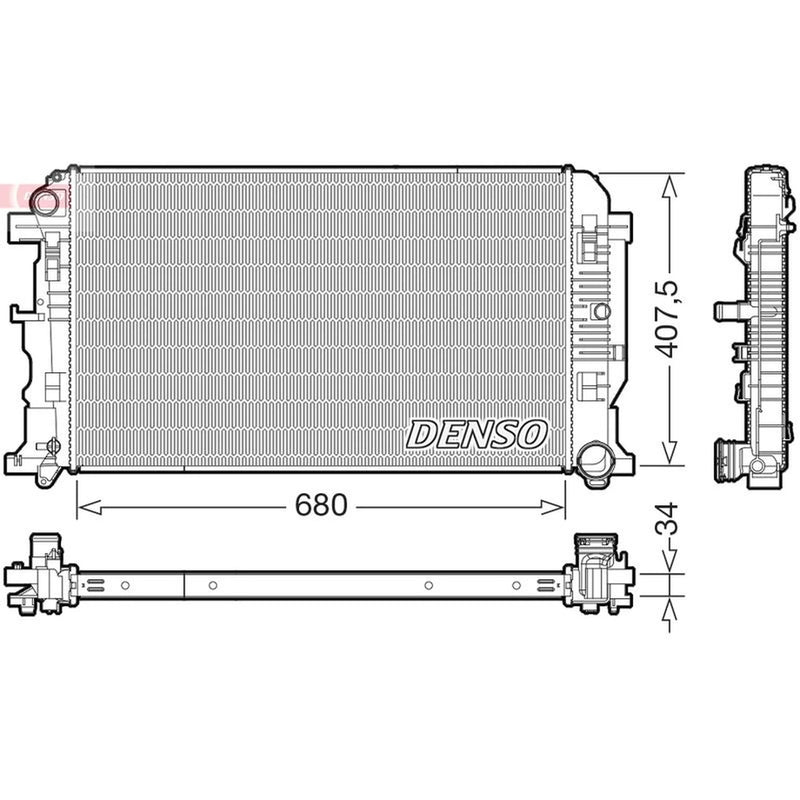 Denso Engine Radiator DRM32053