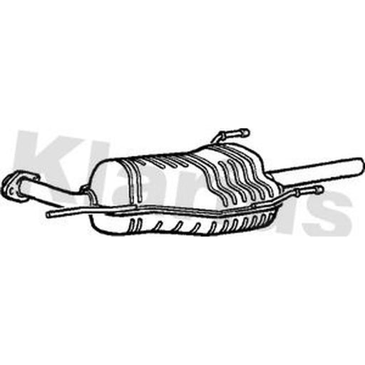 Klarius Box With Tail Pipe Rear GM322D