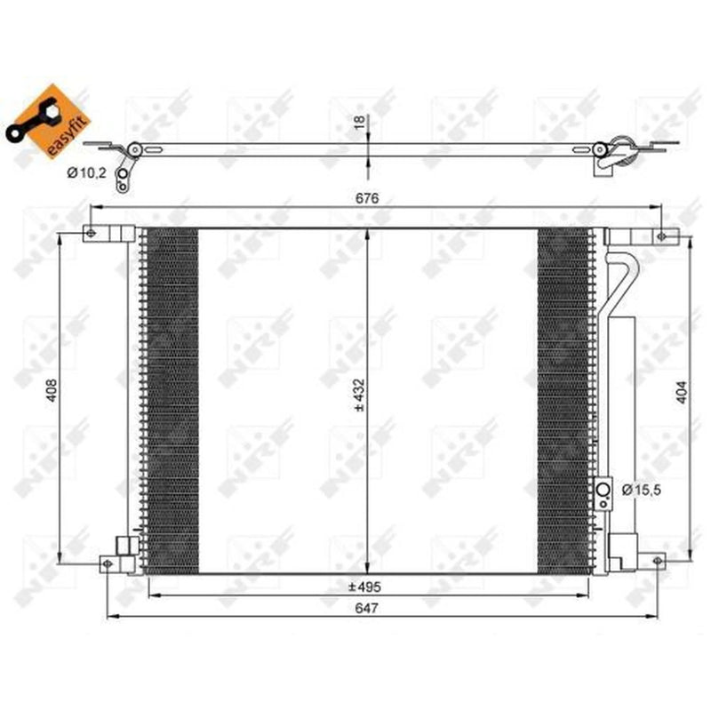 NRF Air Conditioning Condenser 35931