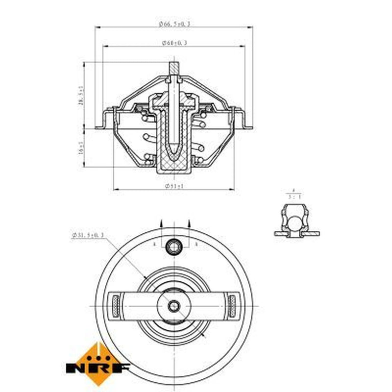 NRF Thermostat,Coolant 725210