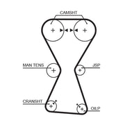Gates Timing Belt Cambelt 153 Teeth T167RB1