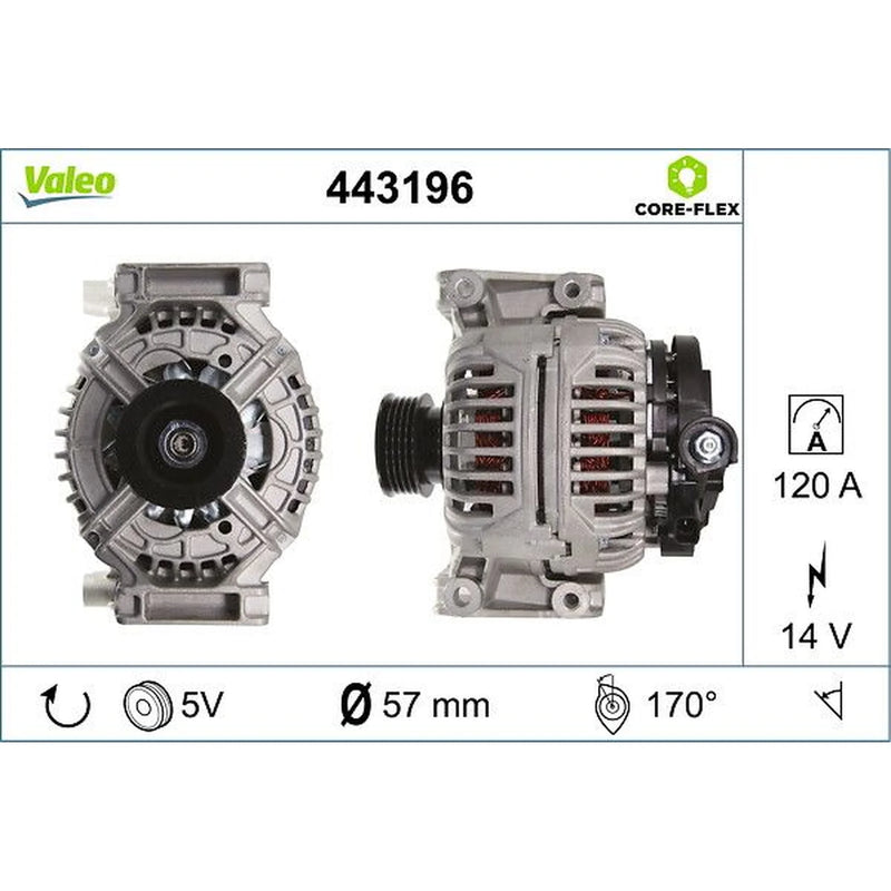 Valeo Car Alternator 12V 443196