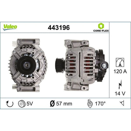 Valeo Car Alternator 12V 443196