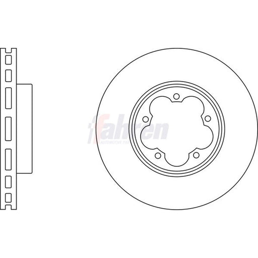 Fahren 2 x Front Brake Discs FBD6307