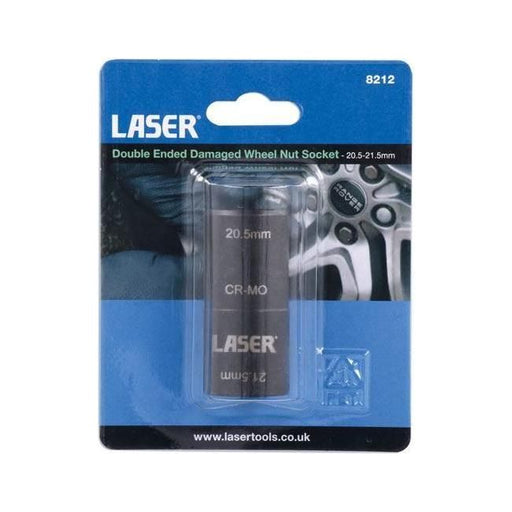 Laser Double Ended Damaged Wheel Nut Socket 20.5x21.5mm 8212 Laser  - Town Parts