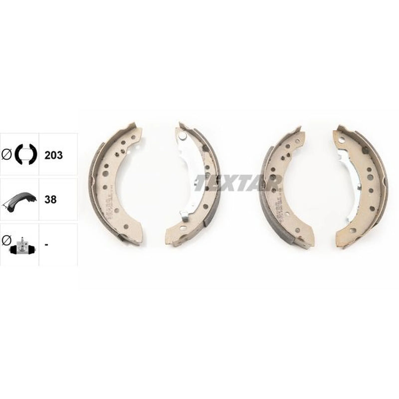 Textar Brake Shoe Set Axle Kit 91071400