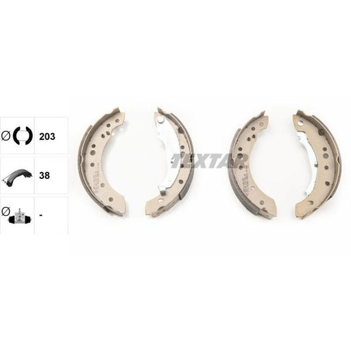 Textar Brake Shoe Set Axle Kit 91071400