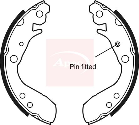 Apec Brake Shoe Set Axle Kit